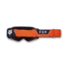 FOX Vue Spark VIVID Motocross-Brille in fluoreszierendem Orange, seitlich fotografiert.
