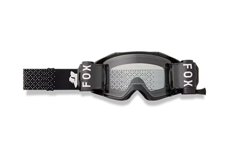 Fox Vue Goggle Roll Off in Schwarz mit Roll-Off-System für klare Sicht und robustem Rahmen.