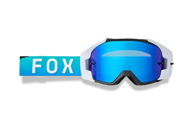 Vue Spire Mirrored Lens Goggle von Fox in Aqua Blau mit verspiegelter Scheibe von vorne