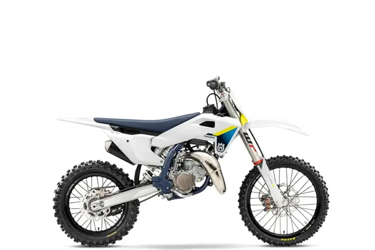 Husqvarna TC 85 19/16 2026 Motocross-Motorrad in Seitenansicht auf weißem Hintergrund