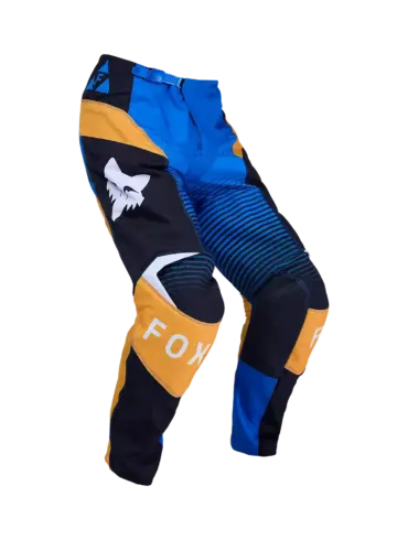 Produktfoto der FOX 180 Collect Motocross-Hose mit auffälligen Farben und Knieverstärkungen.
