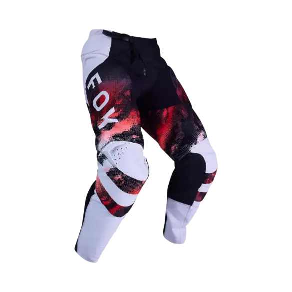 Fox 180 Kairos Motocross-Hose in Weiß und Rot mit Knieverstärkungen und sportlichem Design