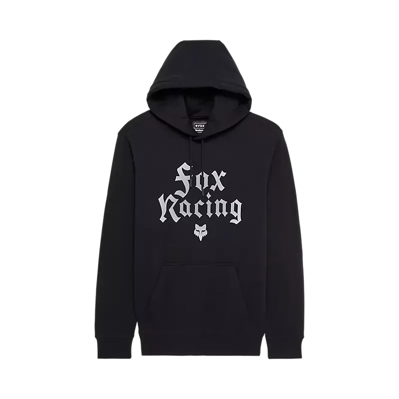 Fox Racing New Age Pullover Hoodie in Schwarz mit weißer Schrift auf der Vorderseite