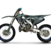 TM MX 300 ES 2T CORSE Motocross-Motorrad mit Aluminiumrahmen und KYB-Fahrwerk von der Seite