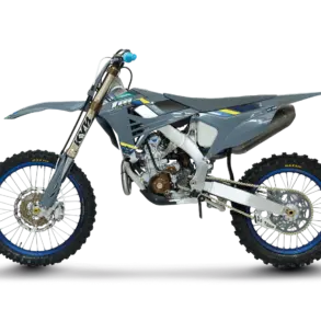 Seitenansicht der TM MX 300 ES Fi 4T Corse 2026 Motocross-Maschine
