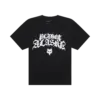 Schwarzes T‑Shirt mit weißem Planet Alaska Schriftzug und Grafik von Fox Racing, inspiriert von Brage Vestavik.