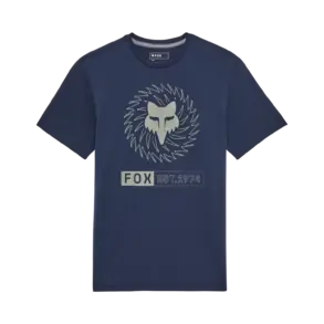 Fox Kairos Tech Tee in Heather Graphite Grey mit Fox-Logo und sportlicher Grafik auf der Brust.