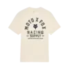 FOX Local Racer Premium T-Shirt in Offwhite mit großem Moto-X-Fox-Logo und Schriftzug auf der Vorderseite
