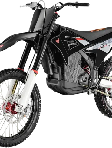 Cheetah E-XE800 Elektro-Enduro-Motorrad in Seitenansicht auf weißem Hintergrund