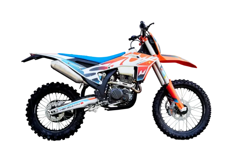 Hengjian S8-YB300H Enduro-Motorrad in voller Seitenansicht vor neutralem Hintergrund