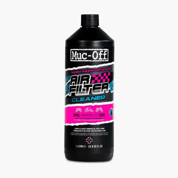 Muc-Off Air Filter Cleaner 1 Liter Flasche für Reinigung von Schaumstoff-Luftfiltern bei Motorrädern