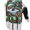 FIST Handschuh mit farbigem Totenkopf- und Schlangen-Design aus Twill-Spandex-Obermaterial