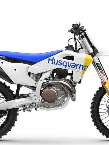 Seitenansicht der Husqvarna FC 450 2027 Motocross-Motorrad