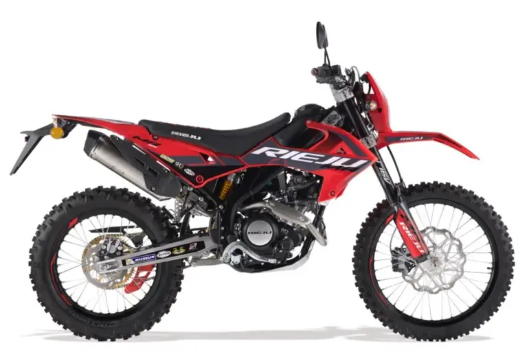 Rieju MR PRO 125 Enduro-Motorrad in Seitenansicht