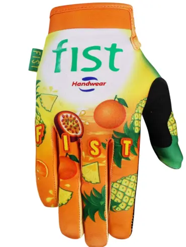 FRUIT PUNCH Handschuh von FIST Handwear mit farbenfrohem Fruchtmuster, ideal für den Einsatz beim Motocross, BMX und Mountainbike
