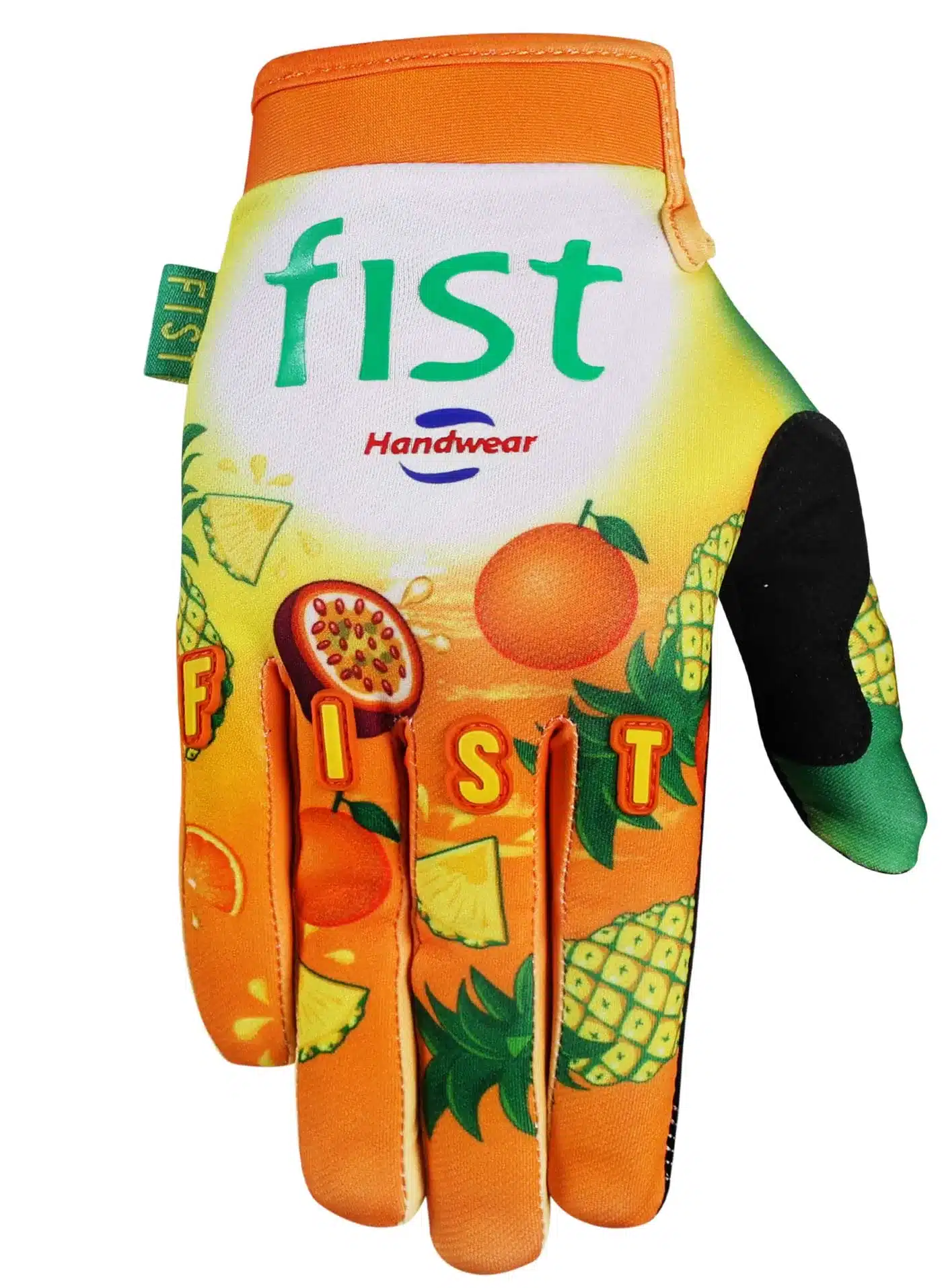 FRUIT PUNCH Handschuh von FIST Handwear mit farbenfrohem Fruchtmuster, ideal für den Einsatz beim Motocross, BMX und Mountainbike