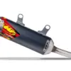 FMF PowerCore 2.1 Endschalldämpfer für 125er und 150er Zweitakt-Motorräder, schwarz eloxiert mit Edelstahl-Endkappe