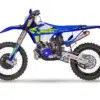 Sherco 250 SE Xtrem 2026 in Seitenansicht, ausgestattet mit Hard-Enduro-Komponenten und markantem Dekor