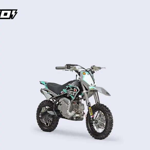 YCF 50AE 2026 Kinder-Motocross-Motorrad vor hellem Hintergrund
