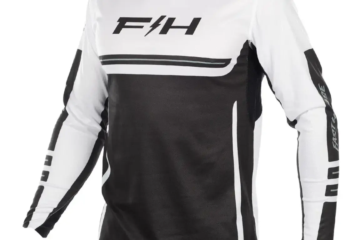 Elrod React Jersey in Schwarz-Weiß mit langen Ärmeln und sportlichem Design