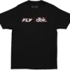 Schwarzes FLY DBK T-Shirt mit dezentem Logo-Aufdruck für Herren