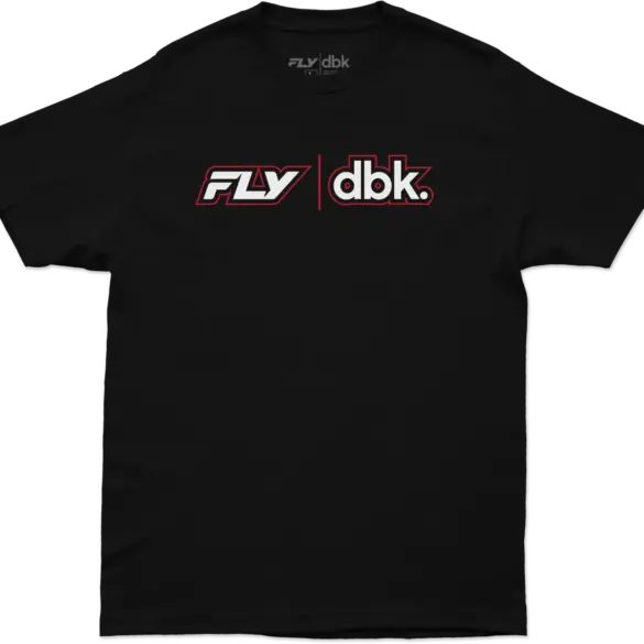 Schwarzes FLY DBK T-Shirt mit dezentem Logo-Aufdruck für Herren