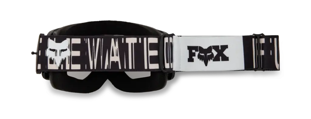 Main Diffuse Special Edition Mirrored Lens Schutzbrille von der Seite mit FOX-Logo am Band