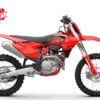 GASGAS MC 450F Motocross-Motorrad in Rot, Seitenansicht, Modelljahr 2024