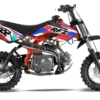 RFZ Dirt Bike 70cc Kinder Offroad-Motorrad mit Viertaktmotor und Automatikgetriebe, seitliche Ansicht