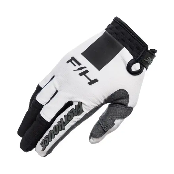 Elrod Storm Glove in Weiß und Schwarz mit TPR-Applikationen und Neopren-Cuff