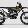 Kamax K16 MX- und Enduro-Motorrad mit robustem Stahlrahmen und Aluminium-Heck in Seitenansicht