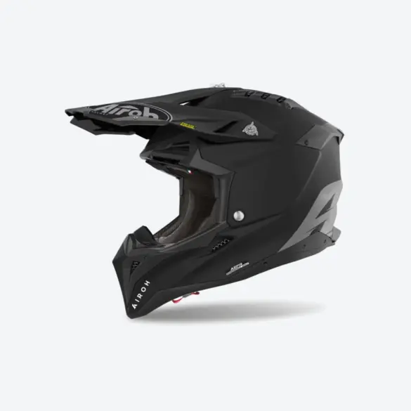 Airoh Aviator 3 Color Offroad-Helm in matter schwarzer Ausführung, Seitenansicht