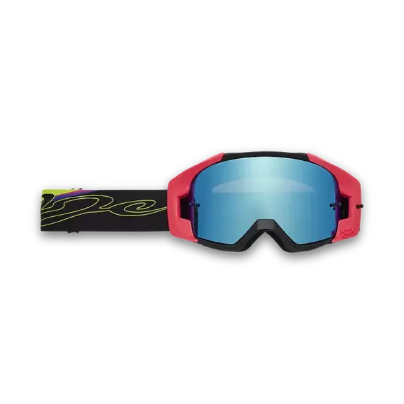 Vue Energy Mirror Lens VIVID Motocross-Brille mit verspiegelter Linse und farbigem Rahmen, Vorderansicht.