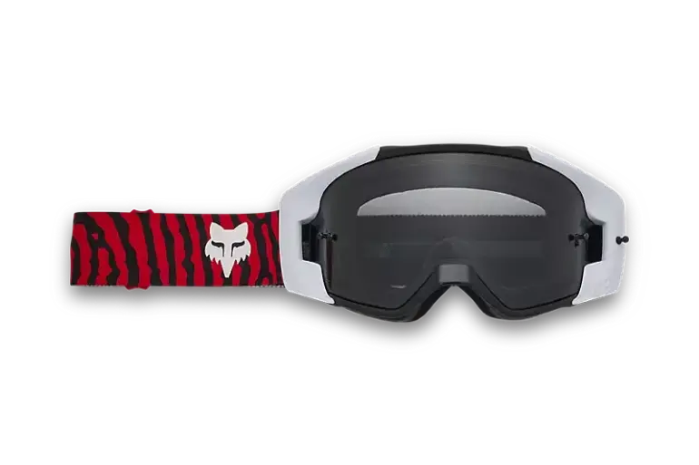 Vue Impression Mirror Lens Brille mit schwarzer Scheibe und rotem Band mit Fox-Logo