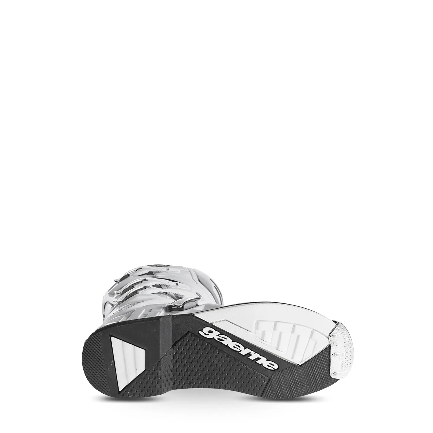 Gaerne SG12 Motocross-Stiefel – Ansicht der Sohle mit Dual Composite Profil und Gaerne Logo