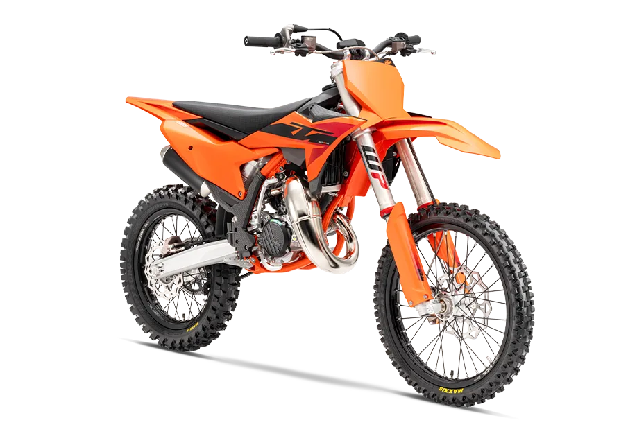 KTM 85 SX 19/16 2026 Motocross-Motorrad in Orange Seitenansicht