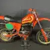 Maico MC 250 Motocross-Motorrad von 1980 in Rot, Seitenansicht, sehr guter Zustand