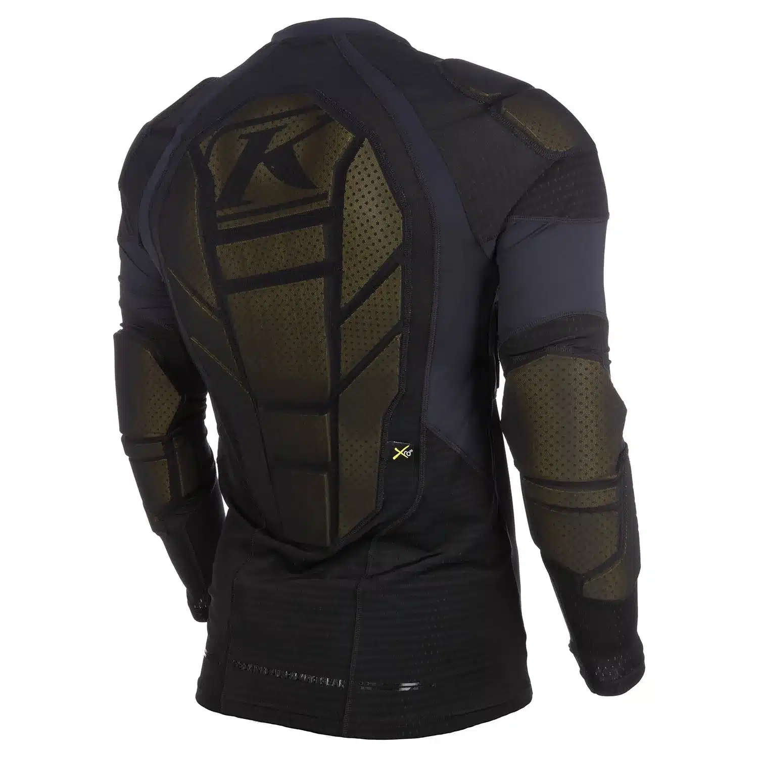 Protektor-Shirt KLIM Tactical LS von hinten mit XRD-Impact-Polsterungen an Rücken, Ellbogen und Schultern.
