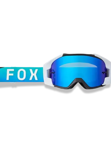 Vue Spire Mirrored Lens Goggle von Fox in Aqua Blau mit verspiegelter Scheibe von vorne