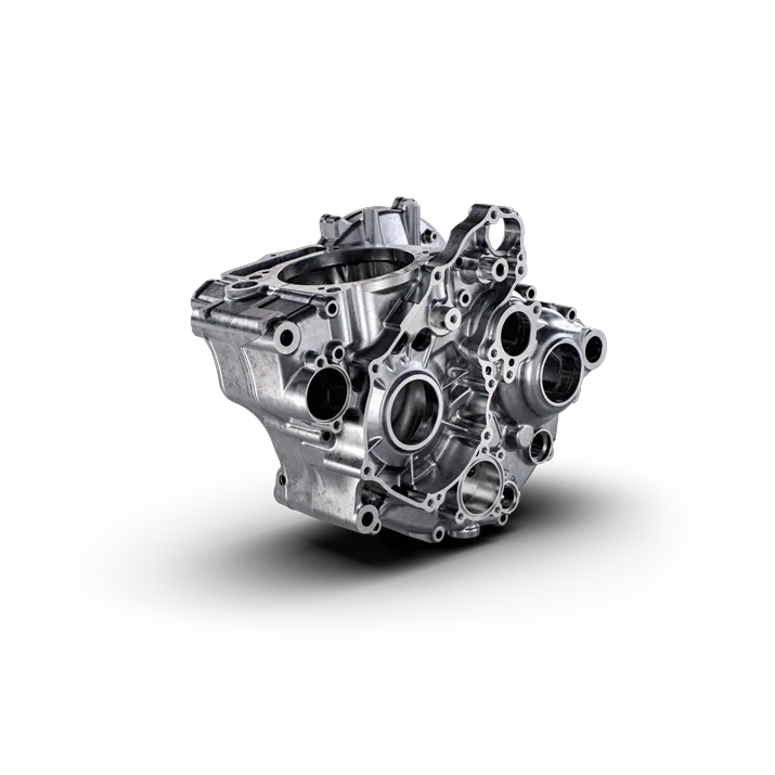 Kurbelgehäuse des 350er Motors der Husqvarna FC 350 (2025) freigestellt