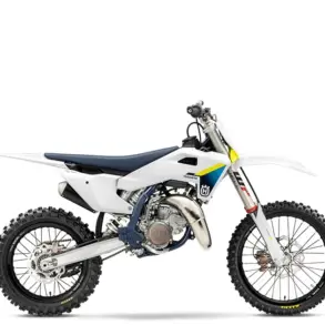 Husqvarna TC 85 19/16 2026 Motocross-Motorrad in Seitenansicht auf weißem Hintergrund