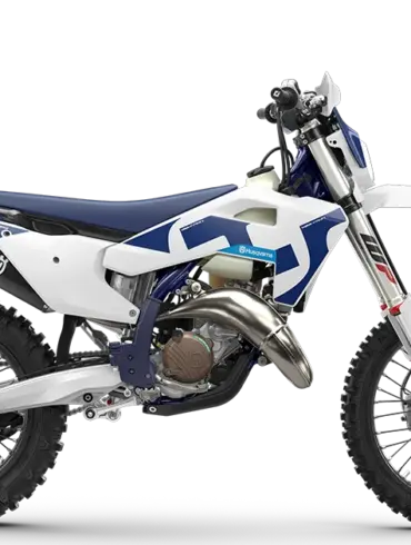 Seitenansicht der Husqvarna TE 125 2026 Enduro-Motorrad, Modelljahr 2026