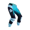 Motocross-Hose Fox 180 Collect für Damen in Türkis und Schwarz, seitliche Ansicht