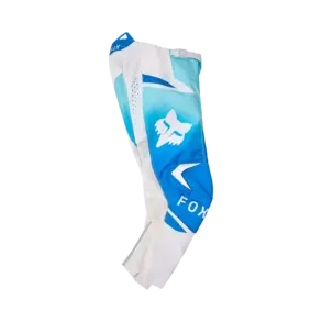 FOX 180 Shield Hose für Mädchen in Blau und Weiß, mit Leder an den Knien und auffälligem Logo-Design