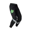FOX 360 Motocross-Hose, Limited Edition, schwarz mit grünem Logo.