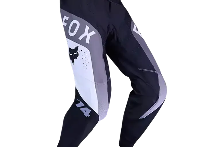 Fox 360 Tine Motocross-Hose in Schwarz-Weiß mit robustem Material und Stretchzonen