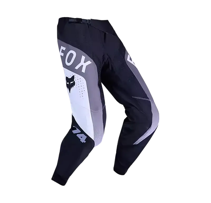 Fox 360 Tine Motocross-Hose in Schwarz-Weiß mit robustem Material und Stretchzonen