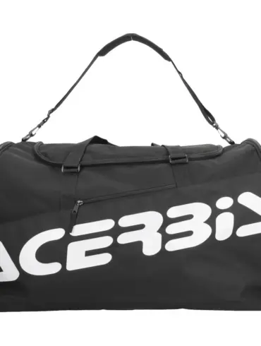Schwarze Acerbis Cargo Equipment Bag mit großem Logo und Schultergurt