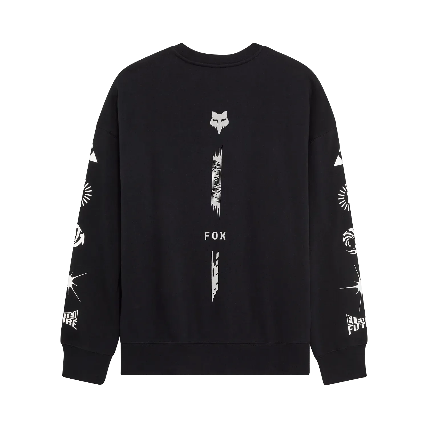 Bild Cosmo Oversized Fleece Crew Sweatshirt mit grafischen Akzenten und reflektierendem Streifen auf der Rückseite