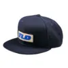 Flat Bill Snapback Fade Out Marine Kappe mit flachem Schirm in Navy und blauem Patch